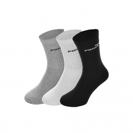 Skarpety Puma długie 3 kolory 3pary  białe szare czarne 7308 325/883296 10   39-42
