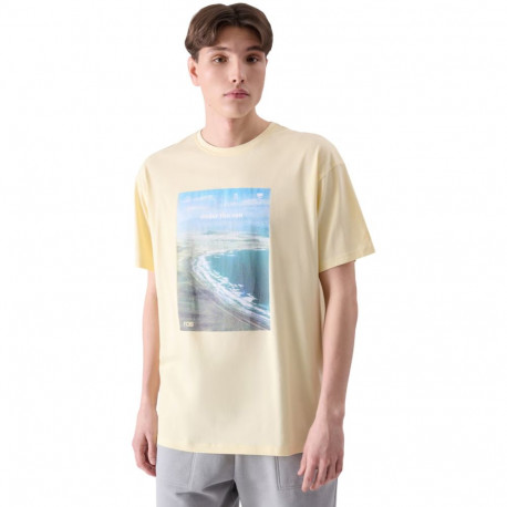 4F meeste t-särk M2132 4FRSS24TTSHM2132 73S S, helekollane