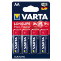 4x leelispatarei R-06 AA Longlife Max Power Varta