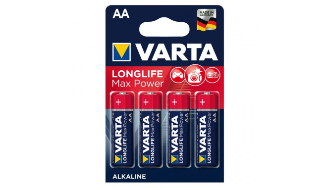 4x patarei R-06 AA 1,5V aluselised Longlife Max Power Varta