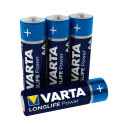 4x leelispatarei R-06 AA Longlife Power Varta