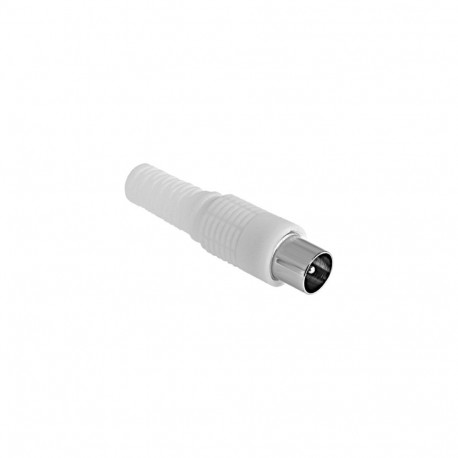 Wtyk anten TV pikk valge Cabletech (50 tk.)