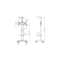 Multibrackets MB-2319 TV shelf with bracket