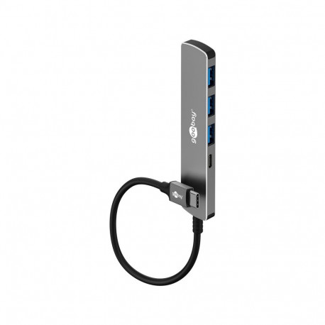 Goobay õhuke 4 pordiga USB-jaotur, USB-C to USB-C/USB-A, 5 Gbit/s