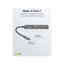 Goobay Slim 4-Port USB Hub, USB-C™ to USB-C™, 5 Gbit/s