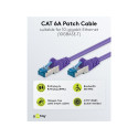 Goobay CAT 6A Patch Cable, S/FTP (PiMF), violet 3 m