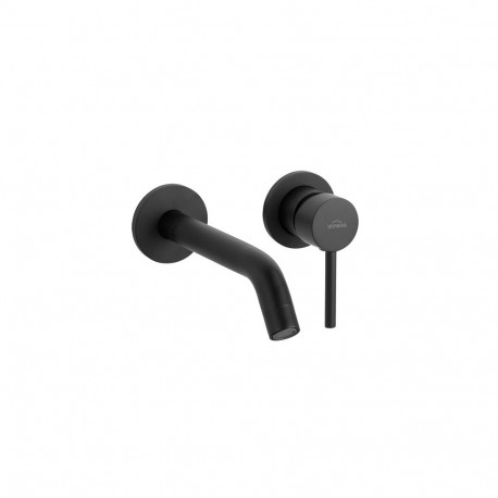 IN-WALL WASHBASIN MIXER DAFNI. BLACK