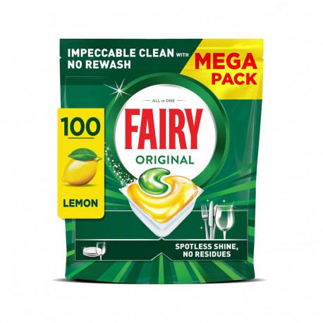 CAPS DISH FAIRY ALL IN ONE LEMON 100PCE