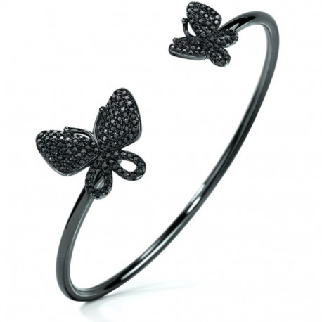 Bracelet Folli Follie Butterflies Sterling silver (Ø 55 mm) - Silver
