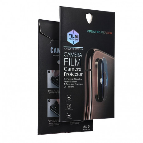 5D Full Glue Tempered Glass for Camera Lens for Samsung Galaxy S25 FE black