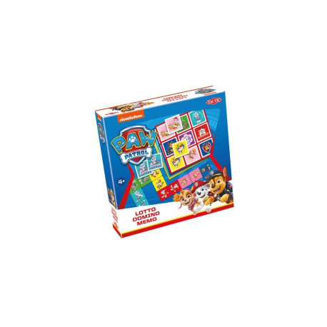 Tactic PAW Patrol 3-in-1 : Memo, Lotto, Domino Card Game Matching