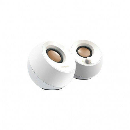 Creative Pebble 2.0 Computer Speakers White USB