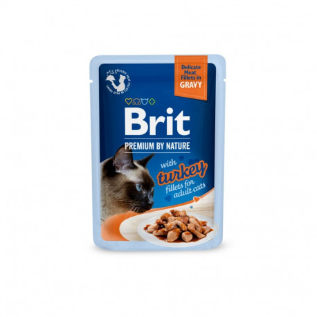 Brit Premium Turkey Fillets in Gravy märgtoit kassidele 85g