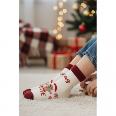 SOKISAHTEL BAIBA valged jõulusokid lastele 439