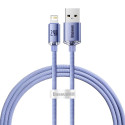 Baseus cable Crystal Shine USB - Lightning 1,2 m 2,4A purple
