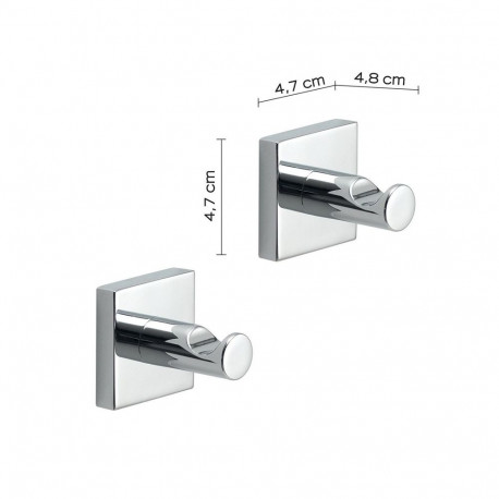 MACAO HOOK 2 PIECES CHROMED