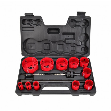 AWTOOLS BIMETAL HOLE SAWS SET. 19-76mm 15 pcs.