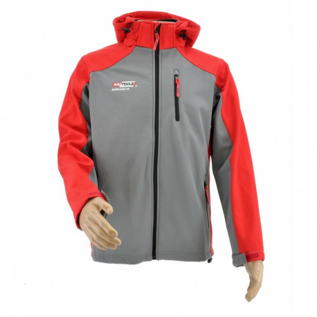 AWTOOLS SOFTSHELL JACKET T4/ RED-GREY/ S