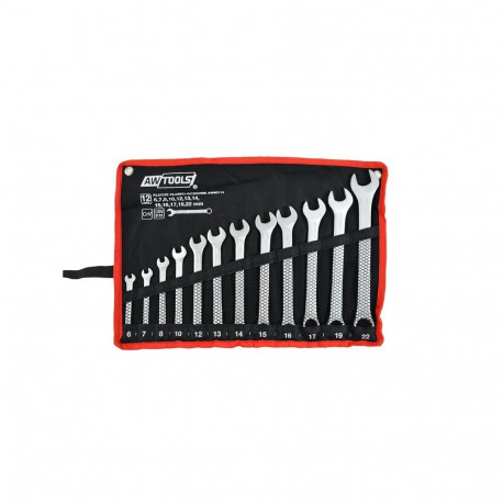 AW COMBINATION WRENCH SET 12 pcs. /6mm-22mm/ BLACK LINE