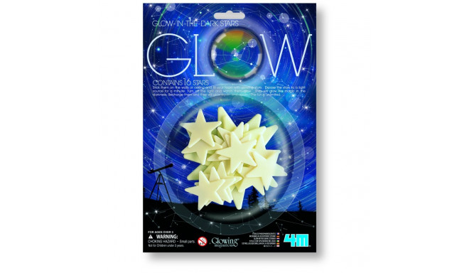 4M stickers set Glow-in-the-dark 16 stars