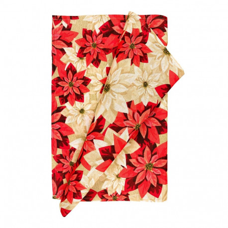 Table mat CHRISTMAS NEW 43x116cm, poinsettias