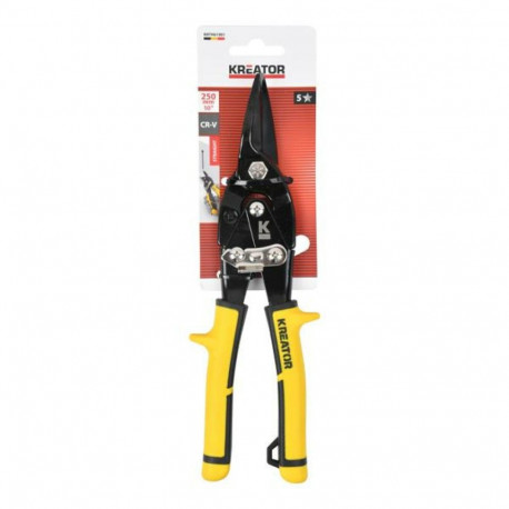 Tin Snip Straight Cut 250mm 10" KREATOR KRTH61901 1.5mm Jaw Depth, 23mm Working Width