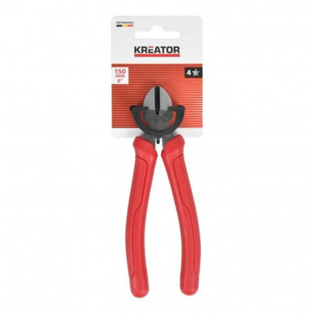 Kreator diagonal pliers KRTH60402, 160mm, 20mm, 22mm, carbon steel, flat grip, non-slip handle
