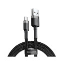 Cable USB A plug - USB C plug 2.0m QC3.0 grey+black BASEUS