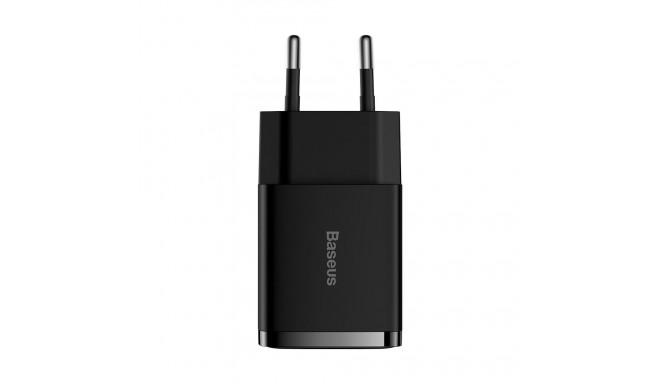 Baseus wall charger Compact 2 x USB black 10,5w