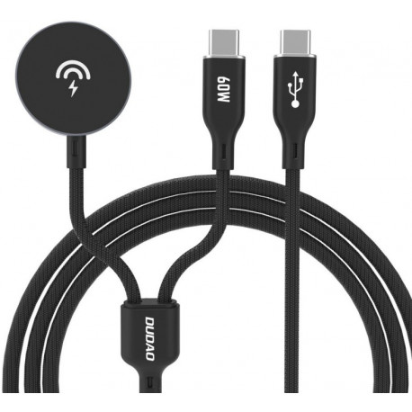 Dudao charger A12MaxC PD60W Apple Watch/USB-C 2in1, black