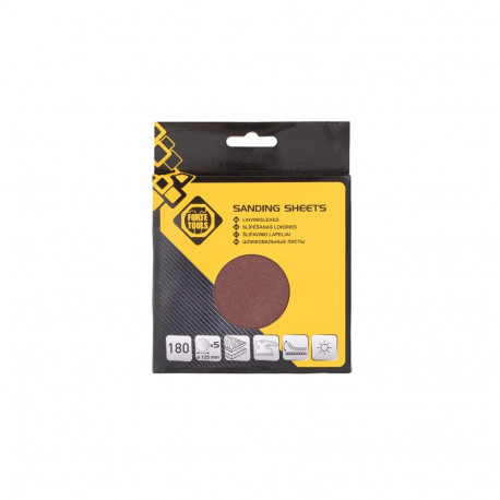 SANDING DISCS WO HOLES NO180 D125 5PC FT