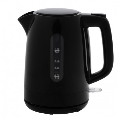 Adler Kettle | AD 1380b | Electric | 2200 W | 1 L | Polypropylene | 360° rotational base | Black