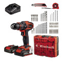 EINHELL SCREWDRIVER TE-CD 18/40 Li +64 2x2Ah