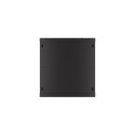 WALL-HUNG RACK CABINET 19" 12U 600X450 BLACK PERFORATED DOOR LANBERG (FLAT PACK)