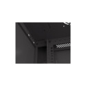 seinapealne 19" 12U 600x450 must perforeeritud uksega rack-kapp Lanberg (flat pack)