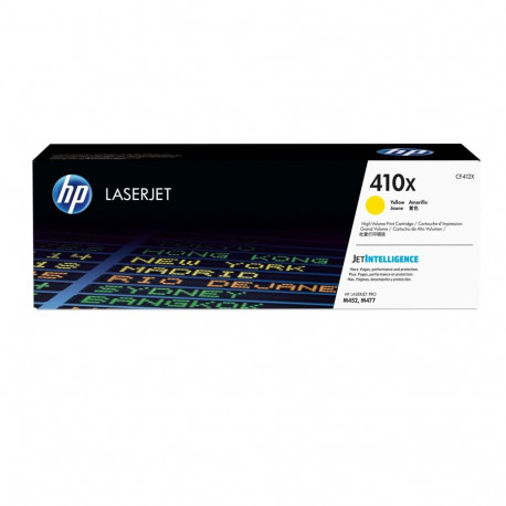 HP 410X suure mahuga kollane originaal LaserJet toonerikassett