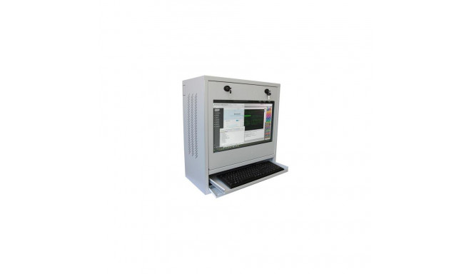 Techly ICRLIM10 rack cabinet 1U Wall mounted rack Grey