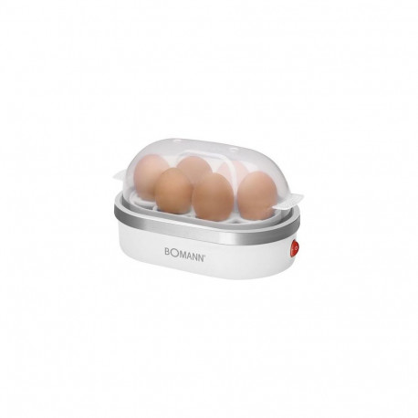 Bomann EK 5022 CB 6 egg(s) 400 W Silver, Transparent, White