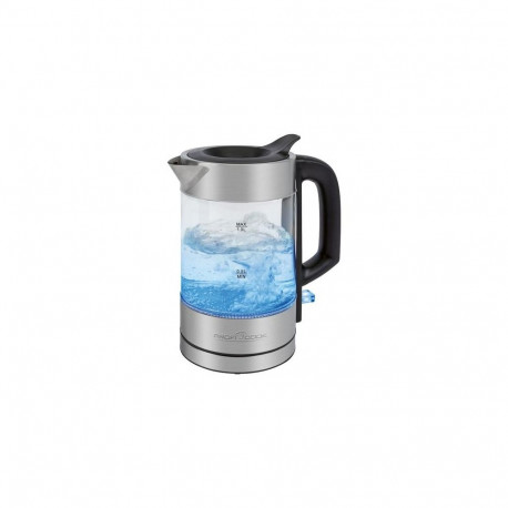 ProfiCook PC-WKS 1229 G electric kettle 1 L 1600 W Stainless steel, Transparent
