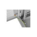 Wall-Mount rack cabinet 19 inches 4U 600x450, perforated door (Flat Pack) grey