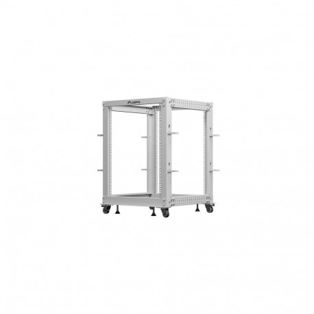Product Title: 15U 19-Inch Adjustable Open Frame Server Rack Stand (600mm–1100mm De