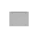 Wall-Mount rack cabinet 19 inches 4U 600x450, perforated door (Flat Pack) grey