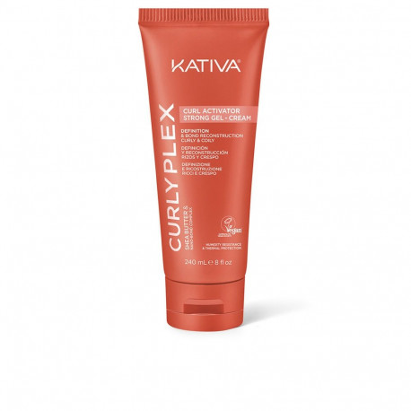 Kativa lokiaktiveerija geel-kreem Curly Plex tugev hoidvus 240ml