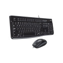 Keyboard and Mouse Set Logitech Desktop MK120 Wired US