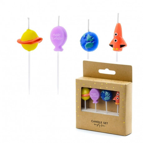 PartyDeco tordiküünal "Kosmos", 4 tk