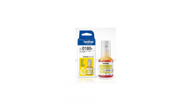 Brother BTD180Y Ink Refill Bottle, Yellow