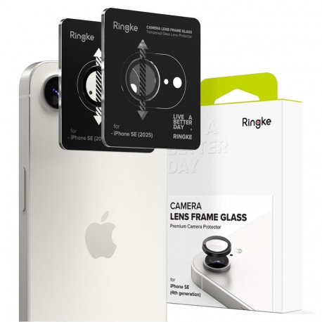 Ringke Ringke Camera Frame Protector 2-pack for iPhone 16e / 17e - Black