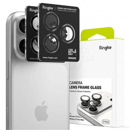 Ringke Ringke Camera Frame Protector 2-pack for iPhone 17 Pro / 17 Pro Max - Black