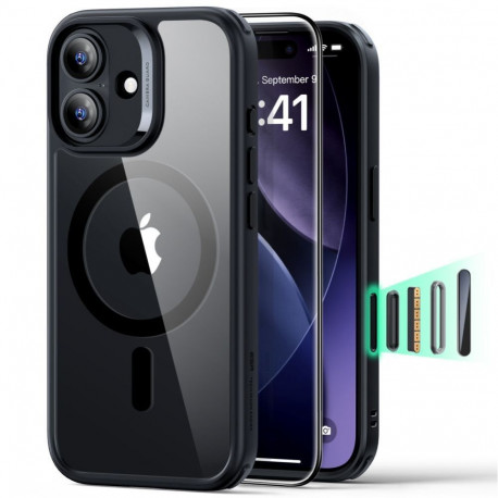 ESR ESR Classic Hybrid MagSafe + Tempered Glass Set for iPhone 17 - Clear Black