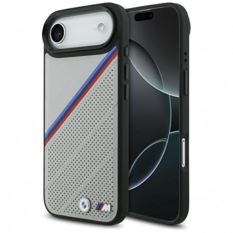 BMW BMW M Tricolor Metal Logo MagSafe Case for iPhone 17 Air - Gray